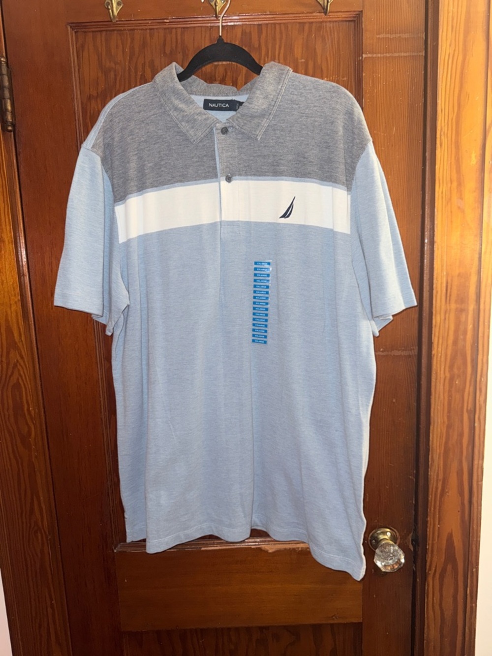 Nautica Colorblock Polo XXL NWT Tide Blue Cotton Shirt